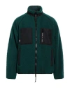 Msgm Man Jacket Deep Teal Size 42 Acrylic, Polyester In Green