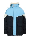 Msgm Man Jacket Sky Blue Size 38 Polyamide In Blue