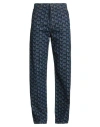 Msgm Man Jeans Blue Size 34 Cotton In Blue