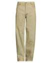 Msgm Man Jeans Khaki Size 34 Cotton In Brown