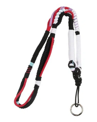 Msgm Man Key Ring Black Size - Cotton