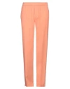 Msgm Man Pants Apricot Size 34 Viscose, Polyester In Orange
