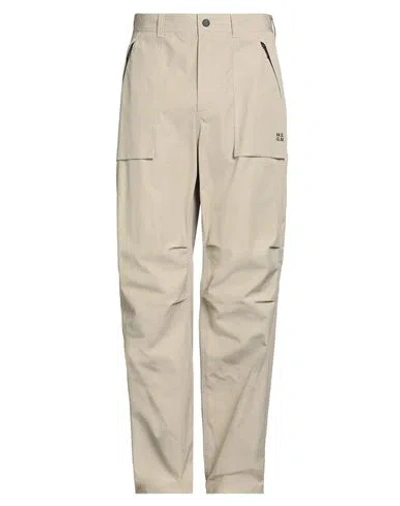 Msgm Man Pants Beige Size 34 Cotton In Sand