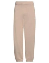 Msgm Man Pants Beige Size L Cotton In Beige