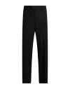 Msgm Man Pants Black Size 30 Virgin Wool, Elastane In Black