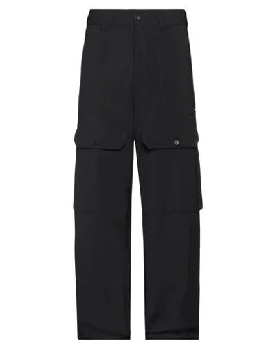 Msgm Man Pants Black Size 36 Virgin Wool, Elastane