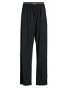 Msgm Man Pants Black Size 38 Virgin Wool, Elastane In Black