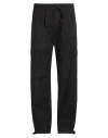 Msgm Man Pants Black Size L Cotton In Black