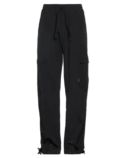 Msgm Man Pants Black Size Xxl Polyamide
