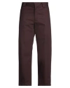 Msgm Man Pants Brown Size 32 Cotton