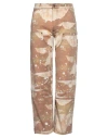 Msgm Man Pants Camel Size 38 Cotton In Beige
