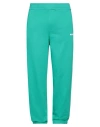 Msgm Man Pants Emerald Green Size Xl Cotton