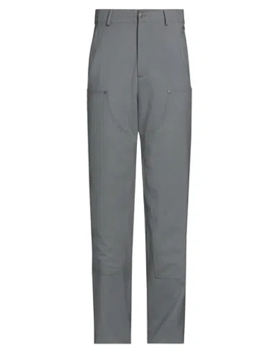 Msgm Man Pants Grey Size 32 Virgin Wool, Elastane