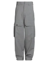 Msgm Man Pants Grey Size 34 Virgin Wool, Elastane