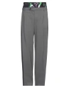 Msgm Man Pants Grey Size 38 Virgin Wool, Elastane