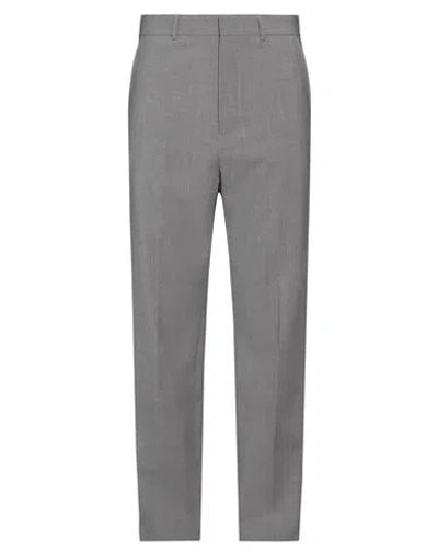 Msgm Man Pants Grey Size 38 Virgin Wool, Elastane