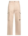 Msgm Man Pants Light Brown Size 30 Cotton In Beige
