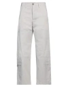 Msgm Man Pants Light Grey Size 38 Cotton In Grey