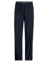 Msgm Man Pants Midnight Blue Size 36 Virgin Wool, Elastane