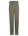 Msgm Man Pants Military Green Size 32 Viscose, Polyester