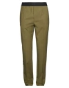 Msgm Man Pants Military Green Size 34 Virgin Wool, Elastane