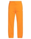 Msgm Man Pants Orange Size Xl Cotton