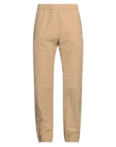 Msgm Man Pants Sand Size 34 Polyester In Beige