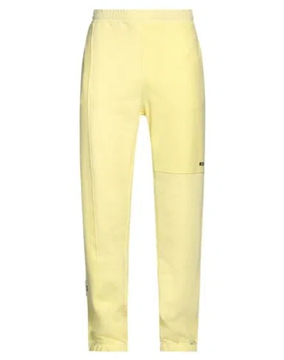 Msgm Man Pants Yellow Size Xxl Organic Cotton