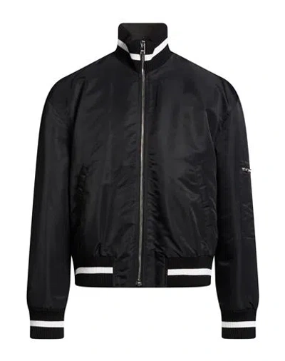 Msgm Man Puffer Black Size 42 Polyamide