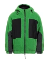 Msgm Man Puffer Green Size 34 Acrylic, Polyester In Green