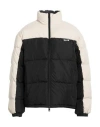 Msgm Man Puffer Ivory Size 40 Polyester, Cotton, Polyamide In White