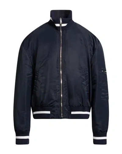 Msgm Man Puffer Midnight Blue Size 42 Polyamide
