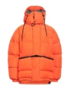 Msgm Man Puffer Orange Size 38 Polyester In Orange