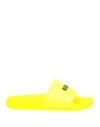 Msgm Man Sandals Yellow Size 7 Rubber