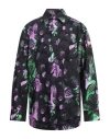 Msgm Man Shirt Black Size 15 ¾ Cotton In Black