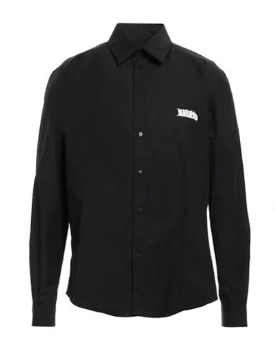 Msgm Man Shirt Black Size 16 ½ Cotton