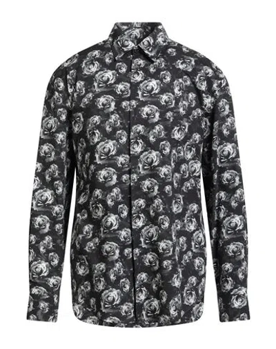 Msgm Man Shirt Black Size 17 ½ Cotton