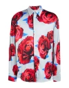 Msgm Man Shirt Grey Size 17 ½ Viscose In Gray