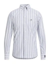 Msgm Man Shirt Light Grey Size 15 ½ Cotton In Gray