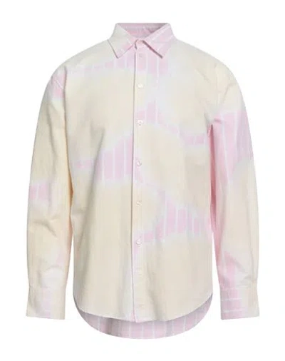 Msgm Man Shirt Light Pink Size 16 ½ Cotton
