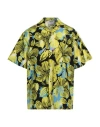 Msgm Man Shirt Acid Green Size 16 Cotton