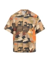 Msgm Man Shirt Military Green Size 16 Cotton