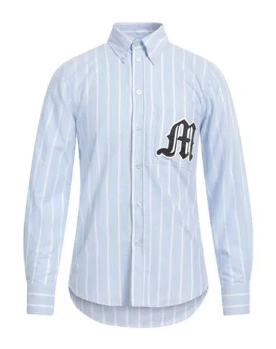 Msgm Man Shirt Sky Blue Size 15 ½ Cotton