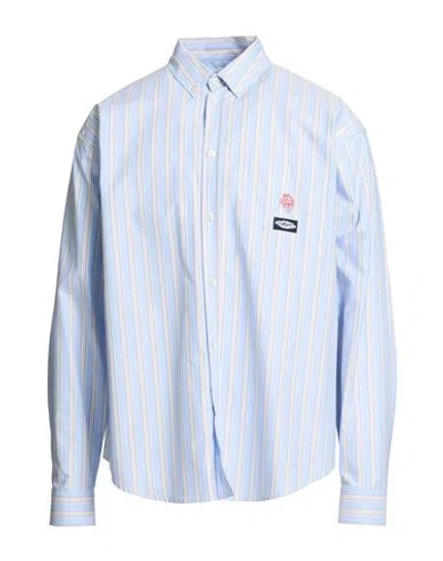Msgm Man Shirt Sky Blue Size 17 ½ Cotton