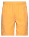 Msgm Elasticated Deck Shorts In Orange