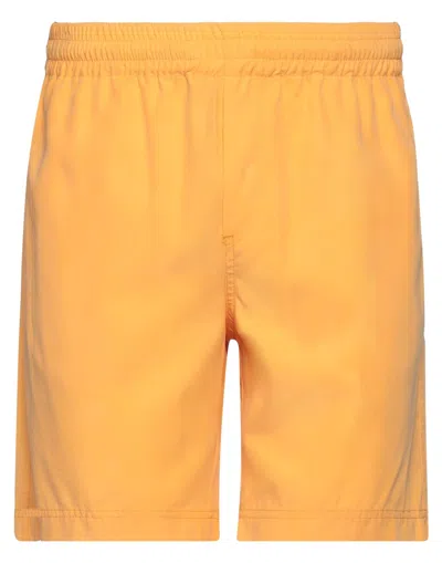 MSGM MSGM MAN SHORTS & BERMUDA SHORTS APRICOT SIZE 36 LYOCELL, POLYESTER