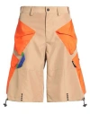 Msgm Man Shorts & Bermuda Shorts Beige Size 32 Polyester In Neutral