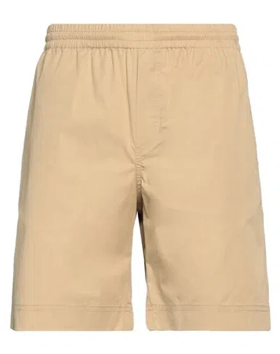 Msgm Man Shorts & Bermuda Shorts Beige Size 34 Cotton, Elastane