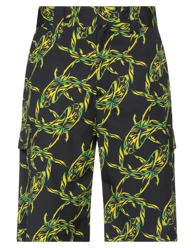Msgm Man Shorts & Bermuda Shorts Black Size 32 Cotton