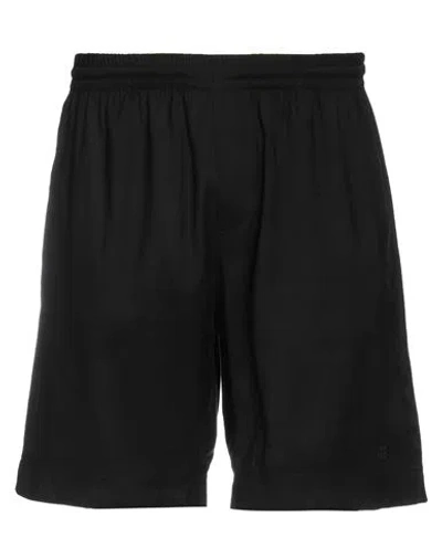 Msgm Man Shorts & Bermuda Shorts Black Size 32 Viscose, Polyester In Black